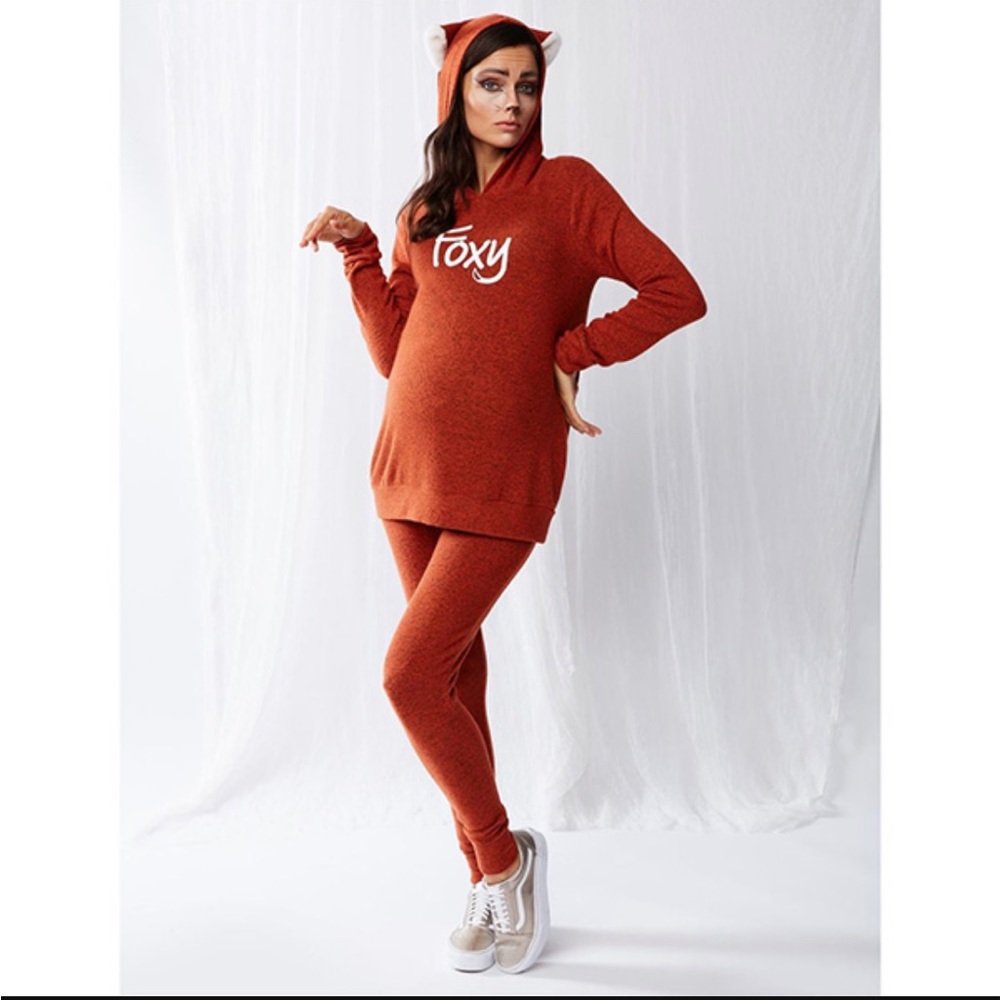 Maternity‎ Halloween Costume Fox Pajamas Loungewear Size S Foxy